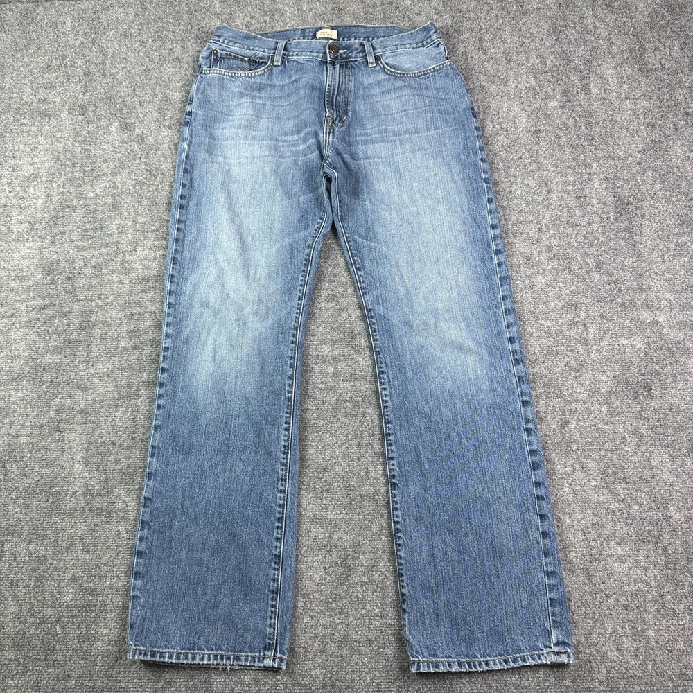 Gap 1969 Mens Straight Fit Jeans 34x34 Blue Denim 100% Cotton Classic Y2K